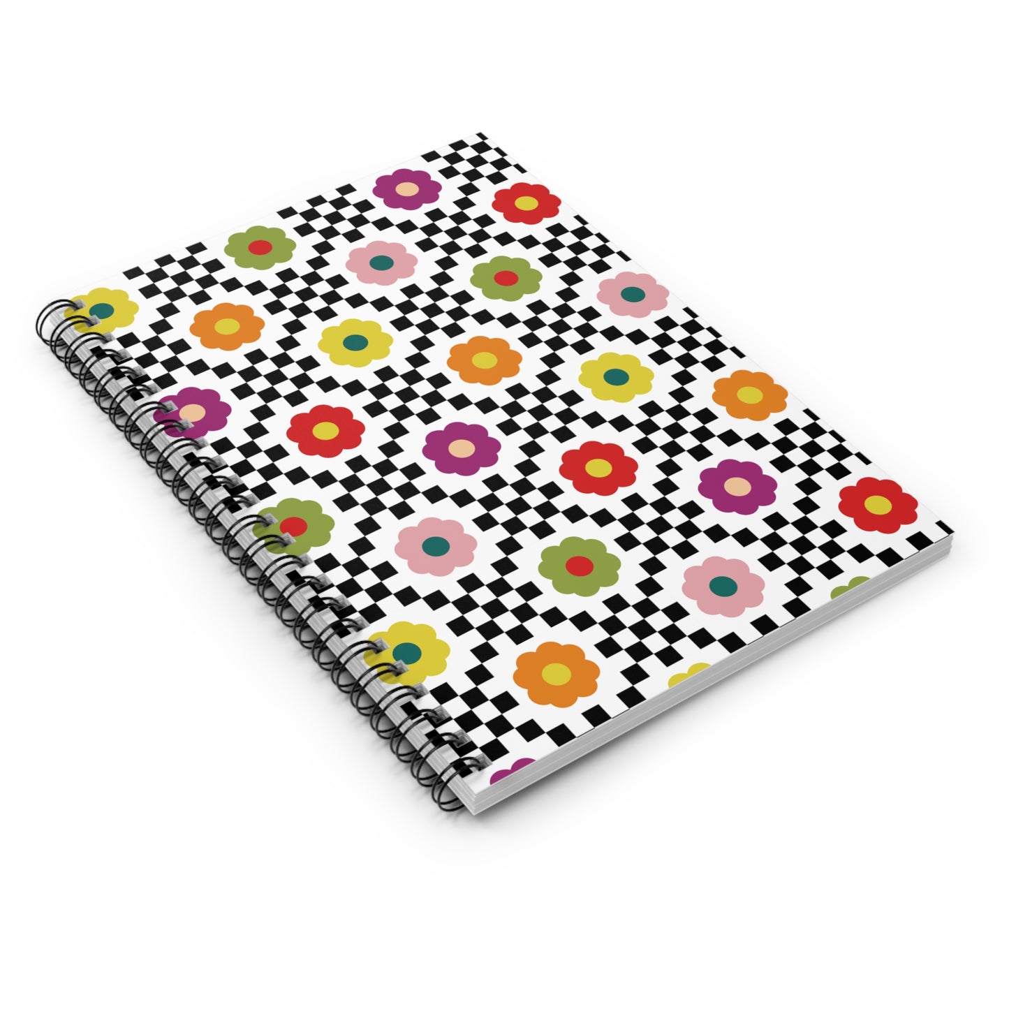 Bloom Check Spiral Spiral Notebook | Ruled | Journal