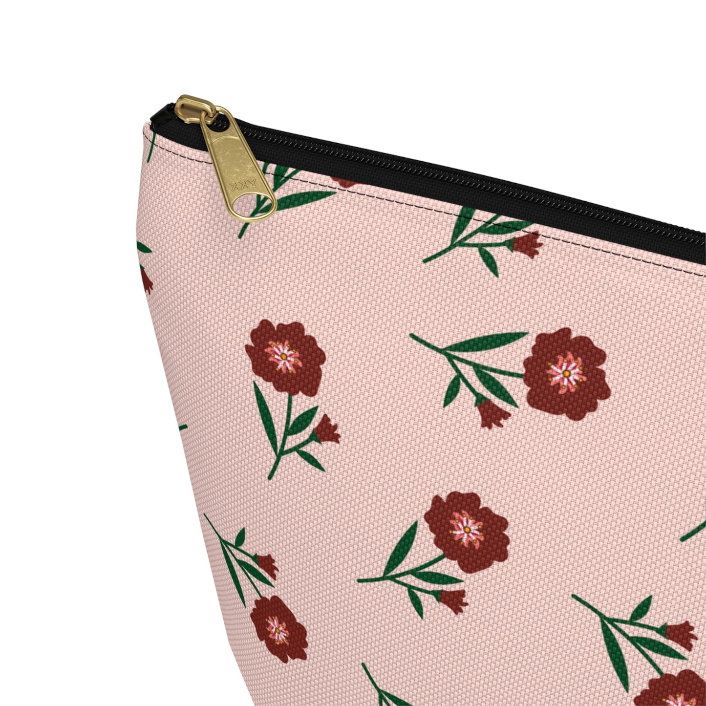 Crimson Bloom Accessory Pouch | Makeup Bag | Travel Organizer