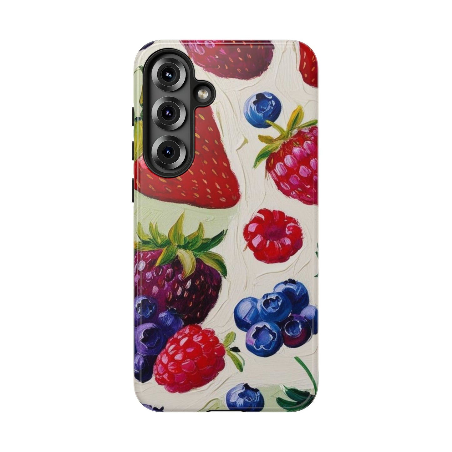 Berry Floral Phone Case - Tough Cases for Fruit Lovers