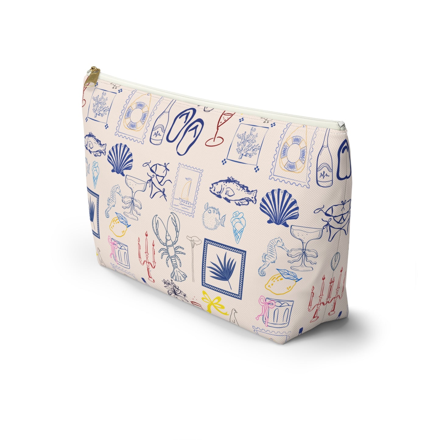 Coastal Breeze Accessory Pouch | Makeup Bag | Travel Organizer | Cosmetic Bag