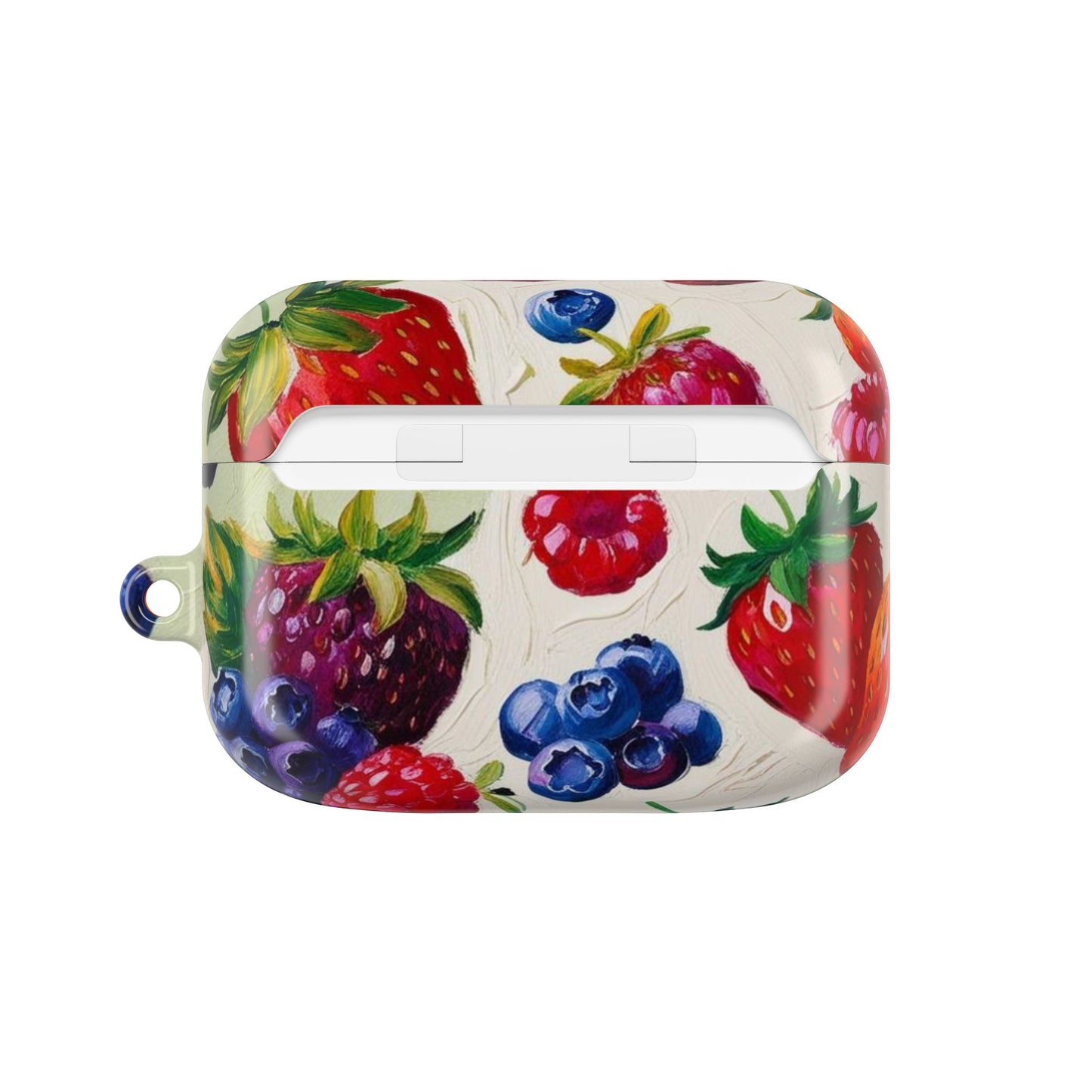 Colorful Berry Print AirPod Case - Fruit Inspired Design for Music Lovers