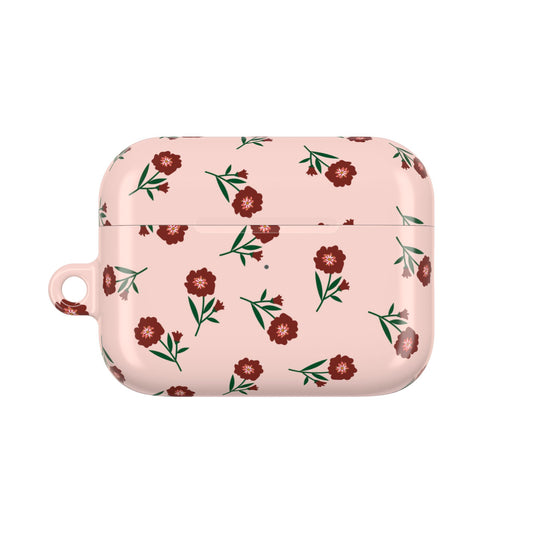 Crimson Bloom AirPod Case