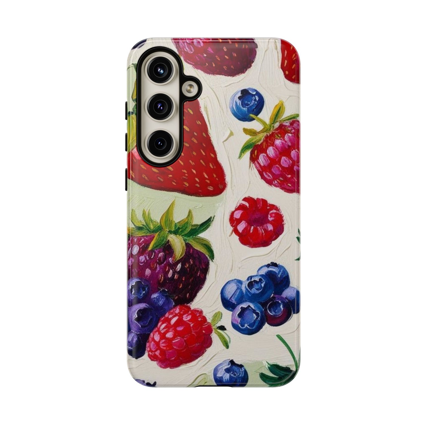 Berry Floral Phone Case - Tough Cases for Fruit Lovers
