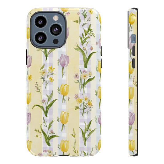 Floral Phone Case | Tough Cases for Nature Lovers, Spring Gift, Floral Design, Cute Phone Accessories, Customizable Phone Case