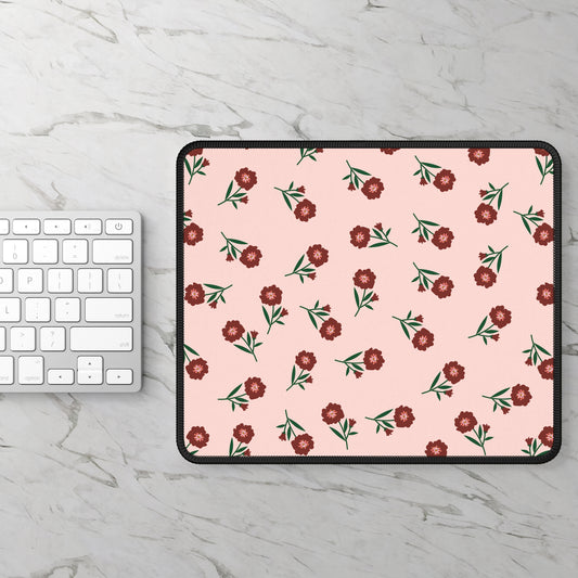 Crimson Bloom Mouse Pad