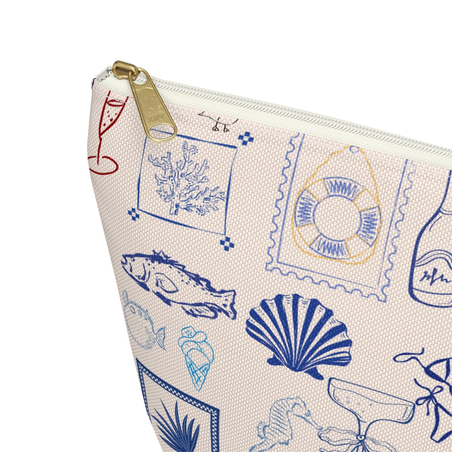 Coastal Breeze Accessory Pouch | Makeup Bag | Travel Organizer | Cosmetic Bag