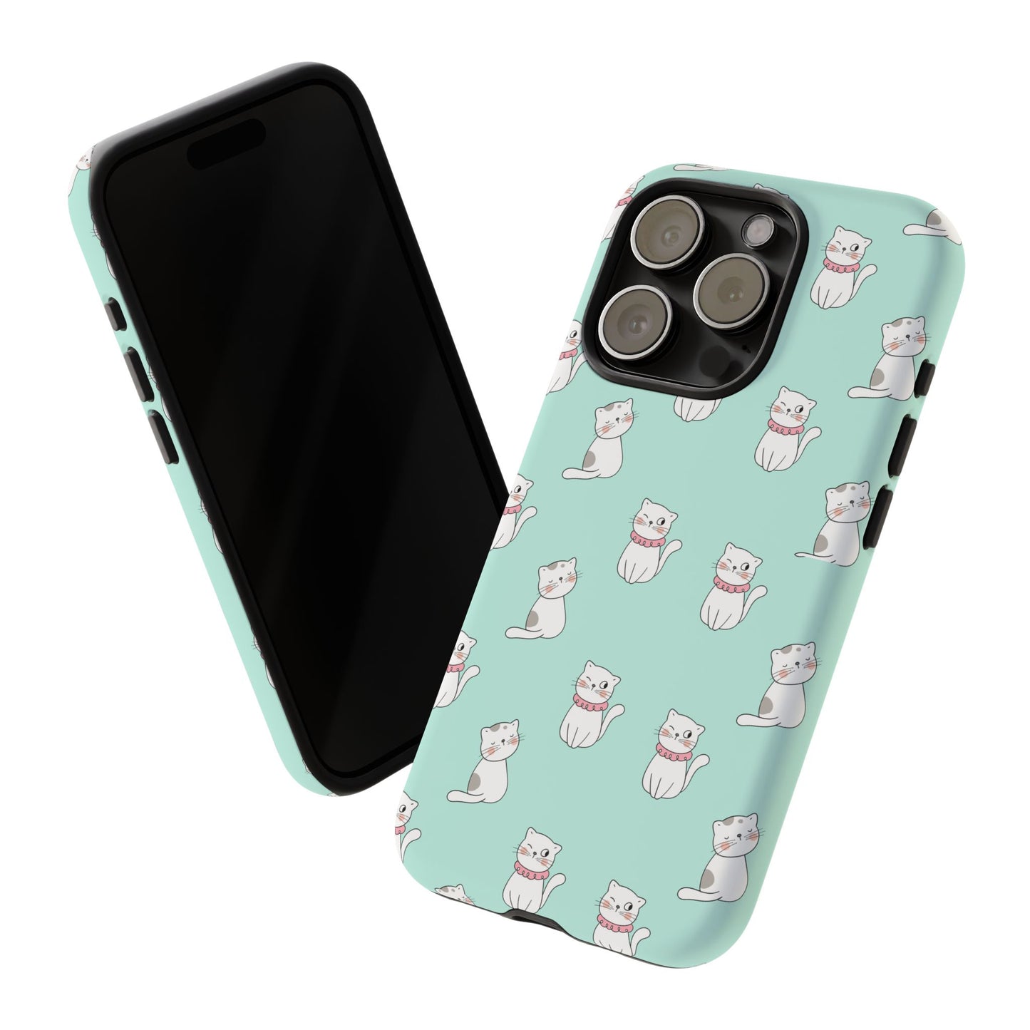 Cute Cat Pattern Phone Case for Cat Lovers