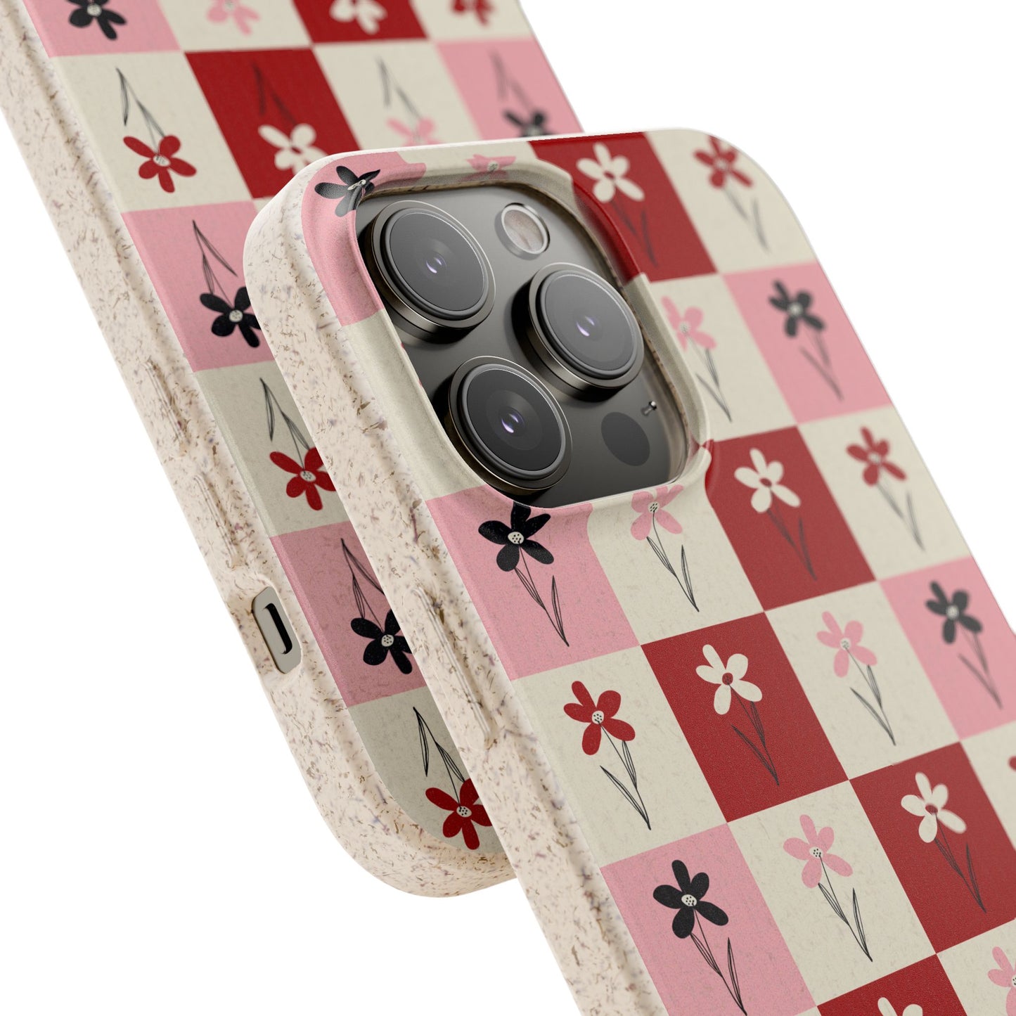 Pop Petal Plaid Eco-Friendly Phone Cases | Biodegradable | Sustainable