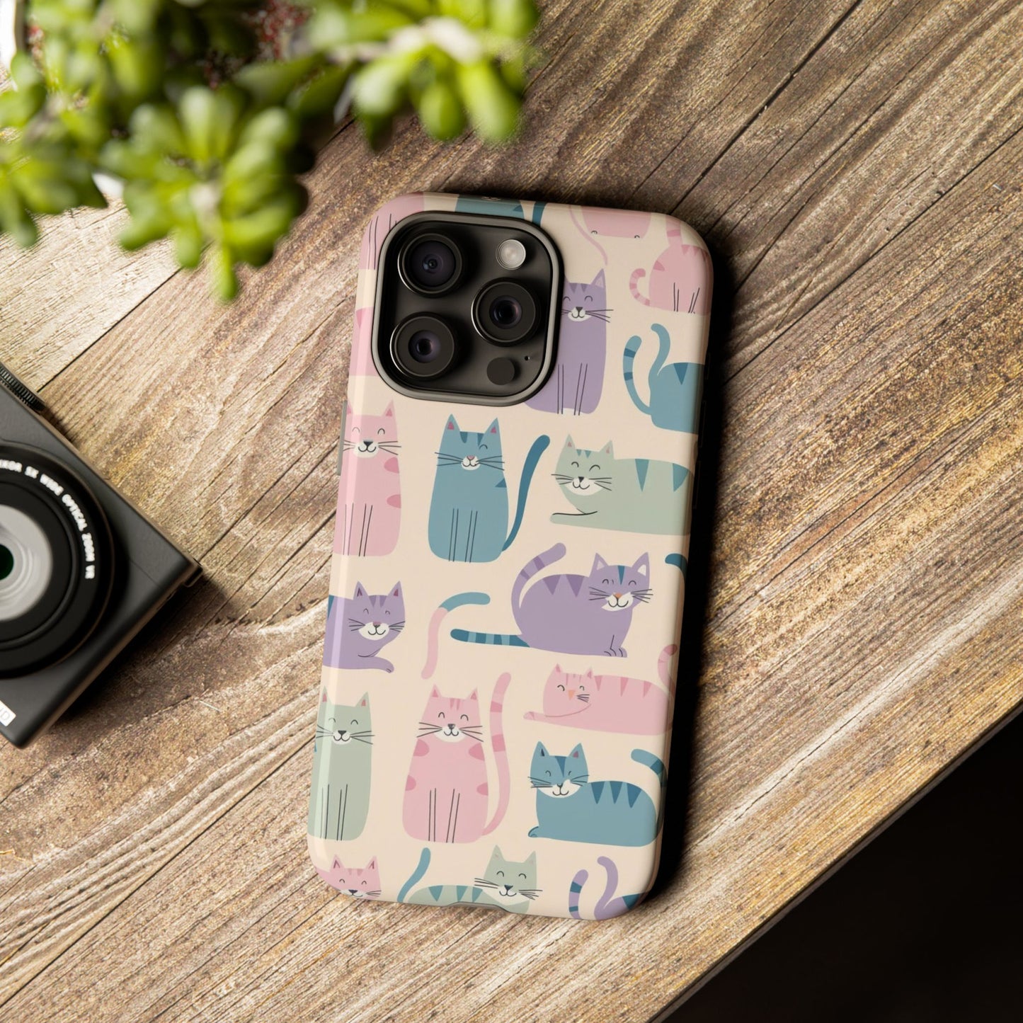 Cute Cat Phone Case - Tough & Stylish Pet Lover Accessory