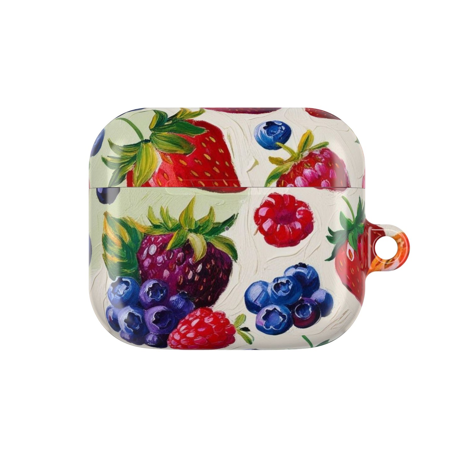 Colorful Berry Print AirPod Case - Fruit Inspired Design for Music Lovers