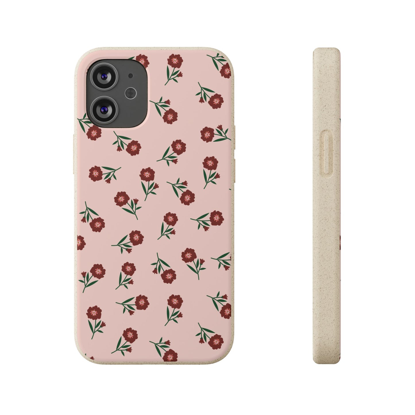 Crimson Bloom Eco-Friendly Phone Cases | Biodegradable | Sustainable