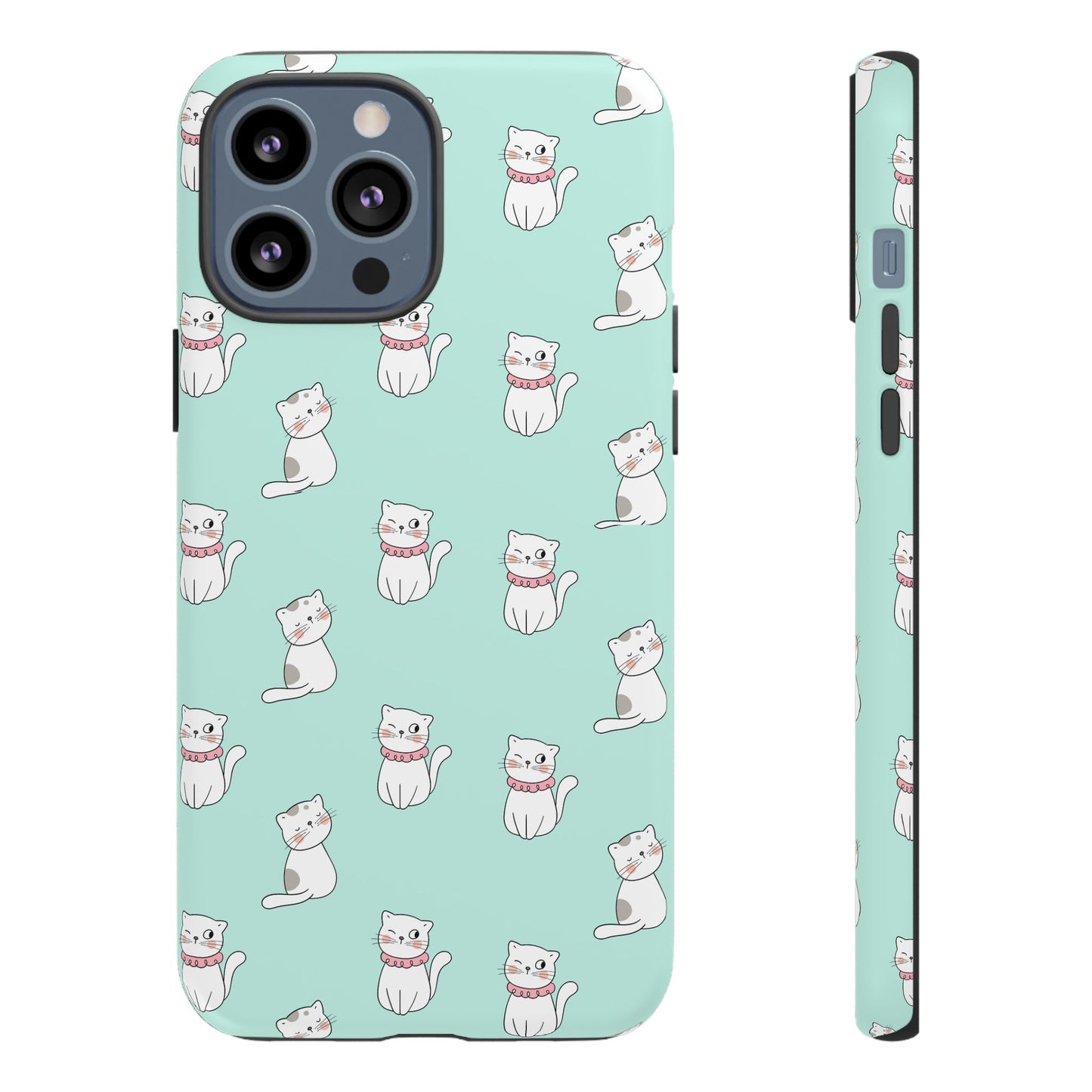 Cute Cat Pattern Phone Case for Cat Lovers