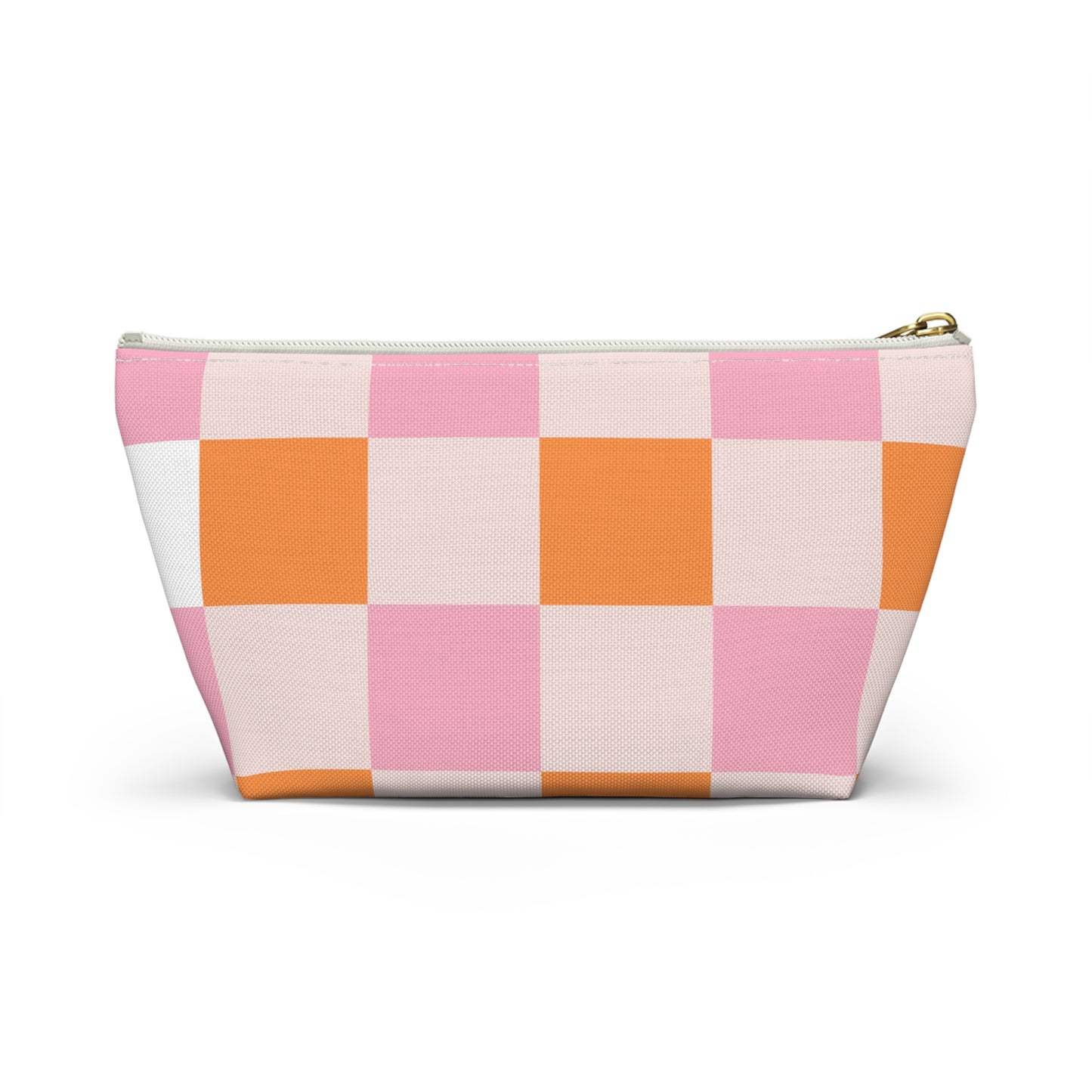 Colorful Checker Accessory Pouch | Makeup Bag | Travel Organizer