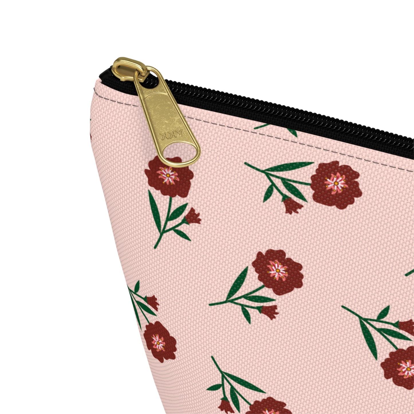 Crimson Bloom Accessory Pouch | Makeup Bag | Travel Organizer