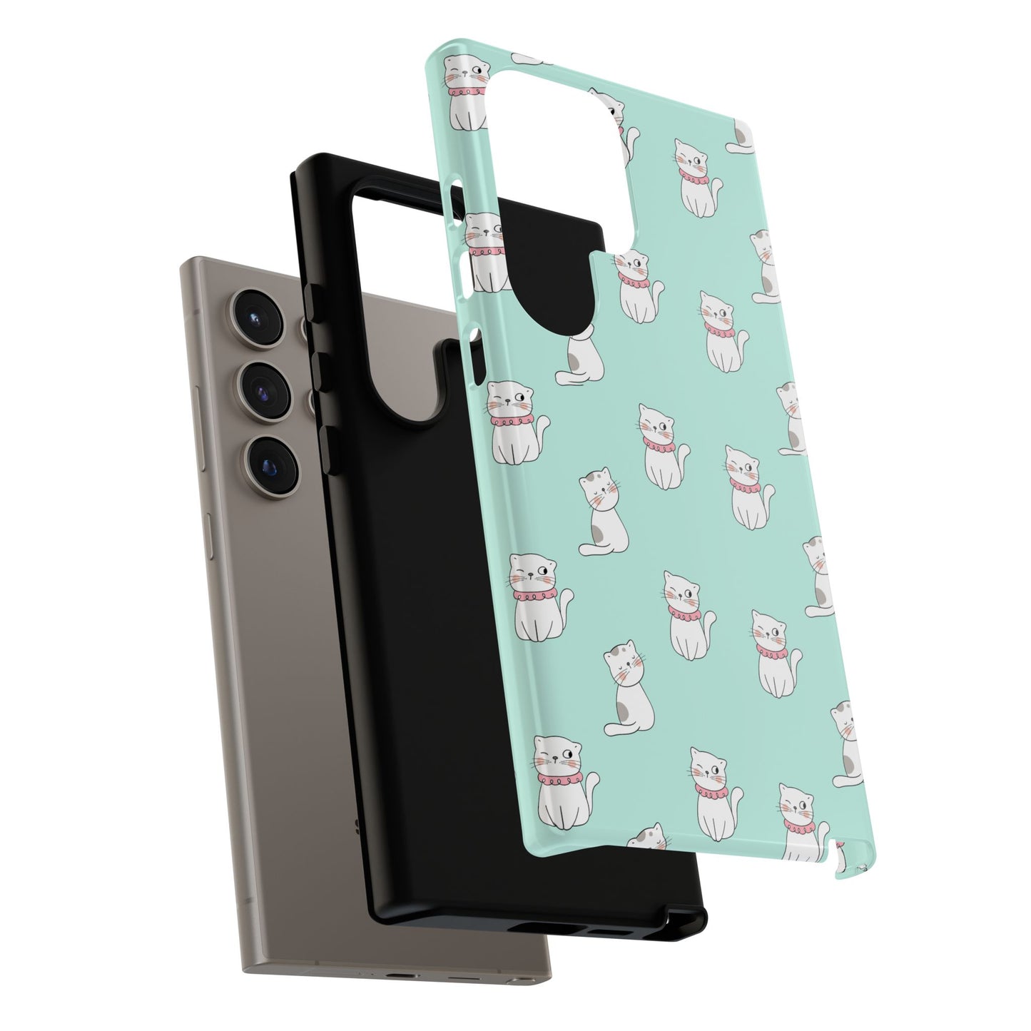 Cute Cat Pattern Phone Case for Cat Lovers