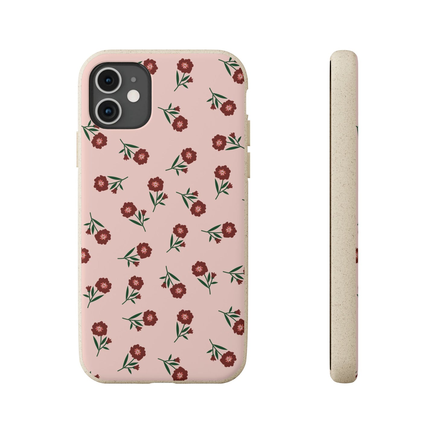 Crimson Bloom Eco-Friendly Phone Cases | Biodegradable | Sustainable