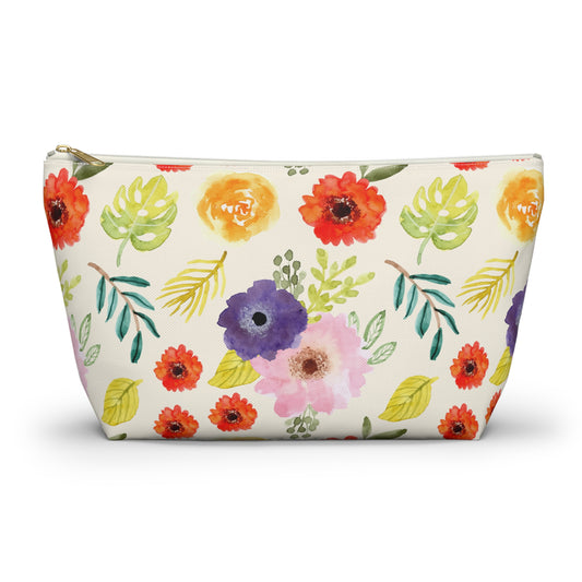 Botanical Bliss Accessory Pouch | Makeup Bag | Travel Organizer | Cosmetic Bag
