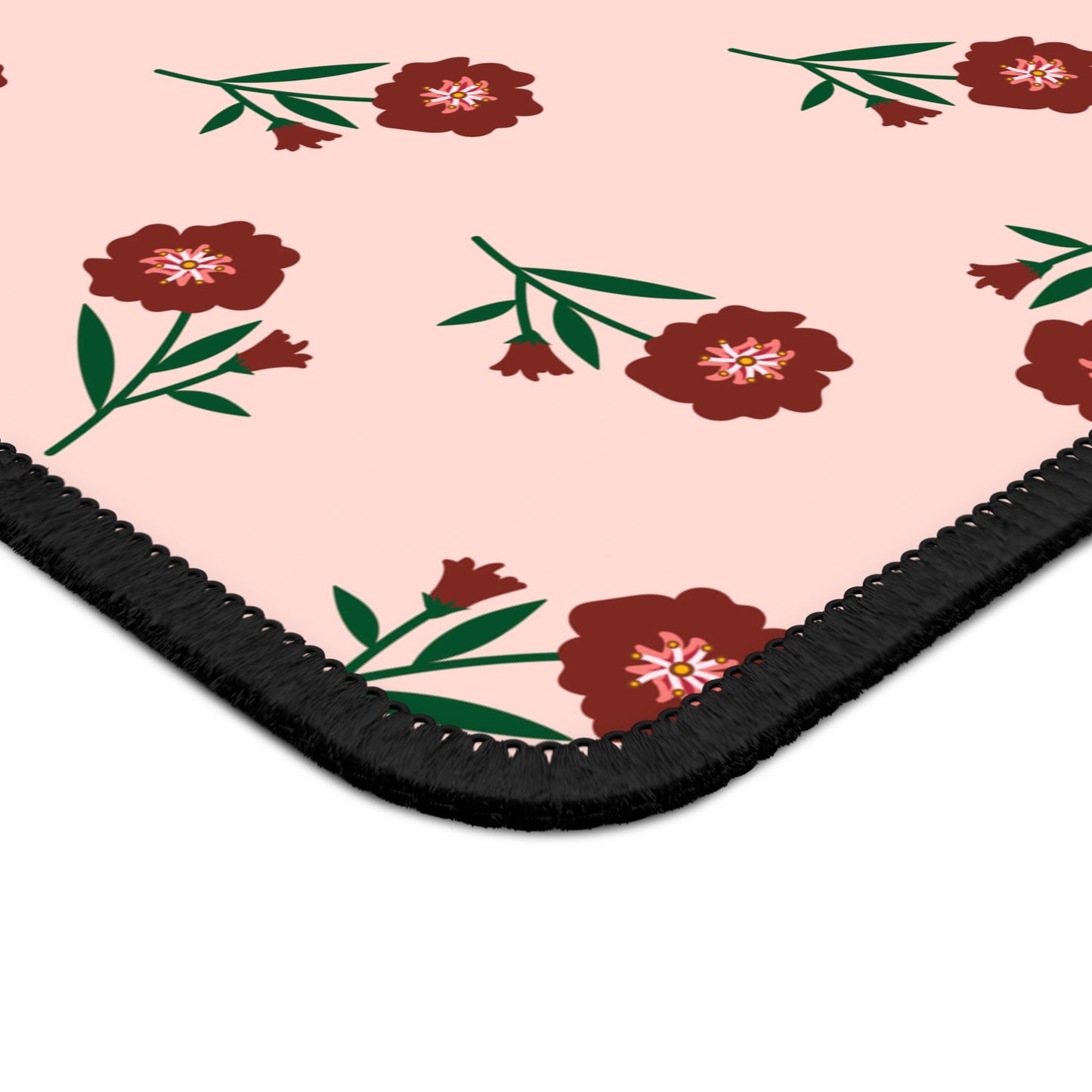 Crimson Bloom Mouse Pad