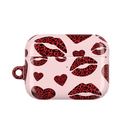 Leopard Kiss AirPod Case – Stylish Love and Wild Vibes