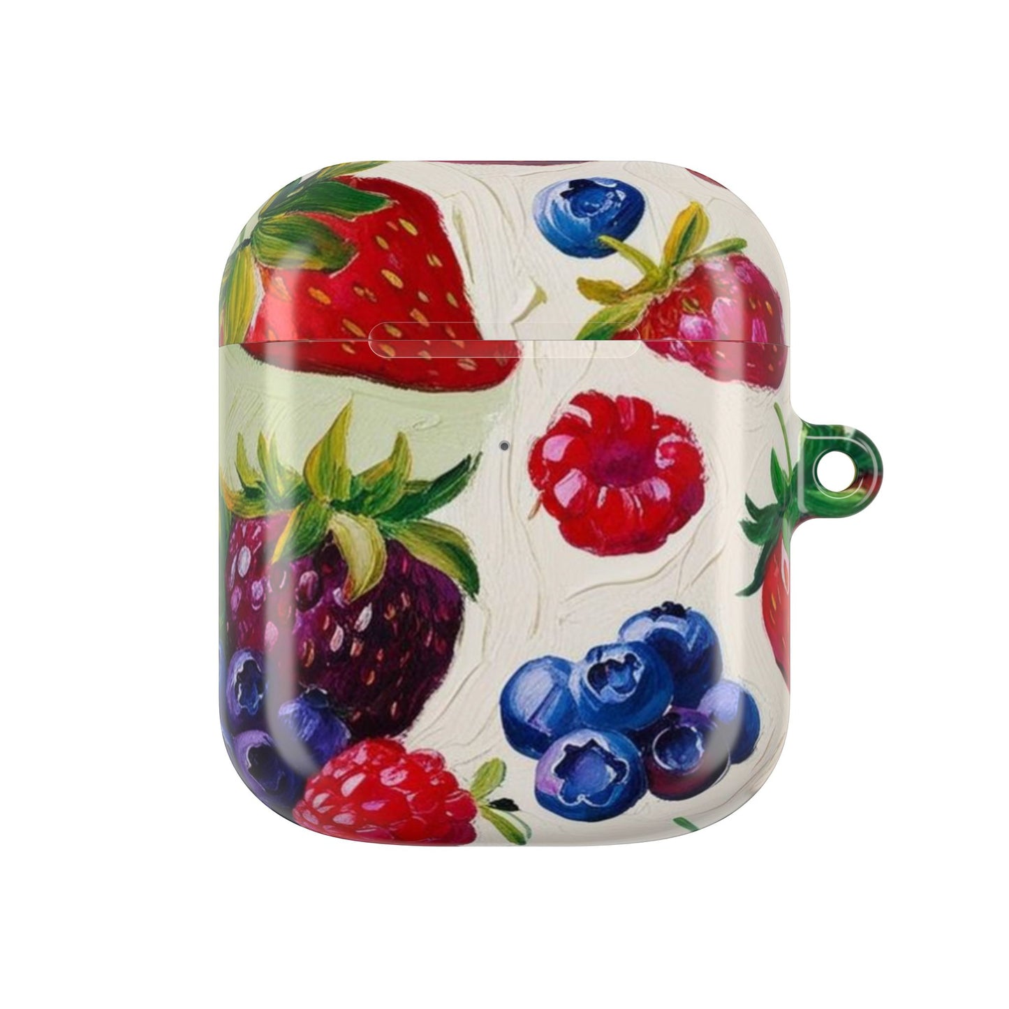 Colorful Berry Print AirPod Case - Fruit Inspired Design for Music Lovers