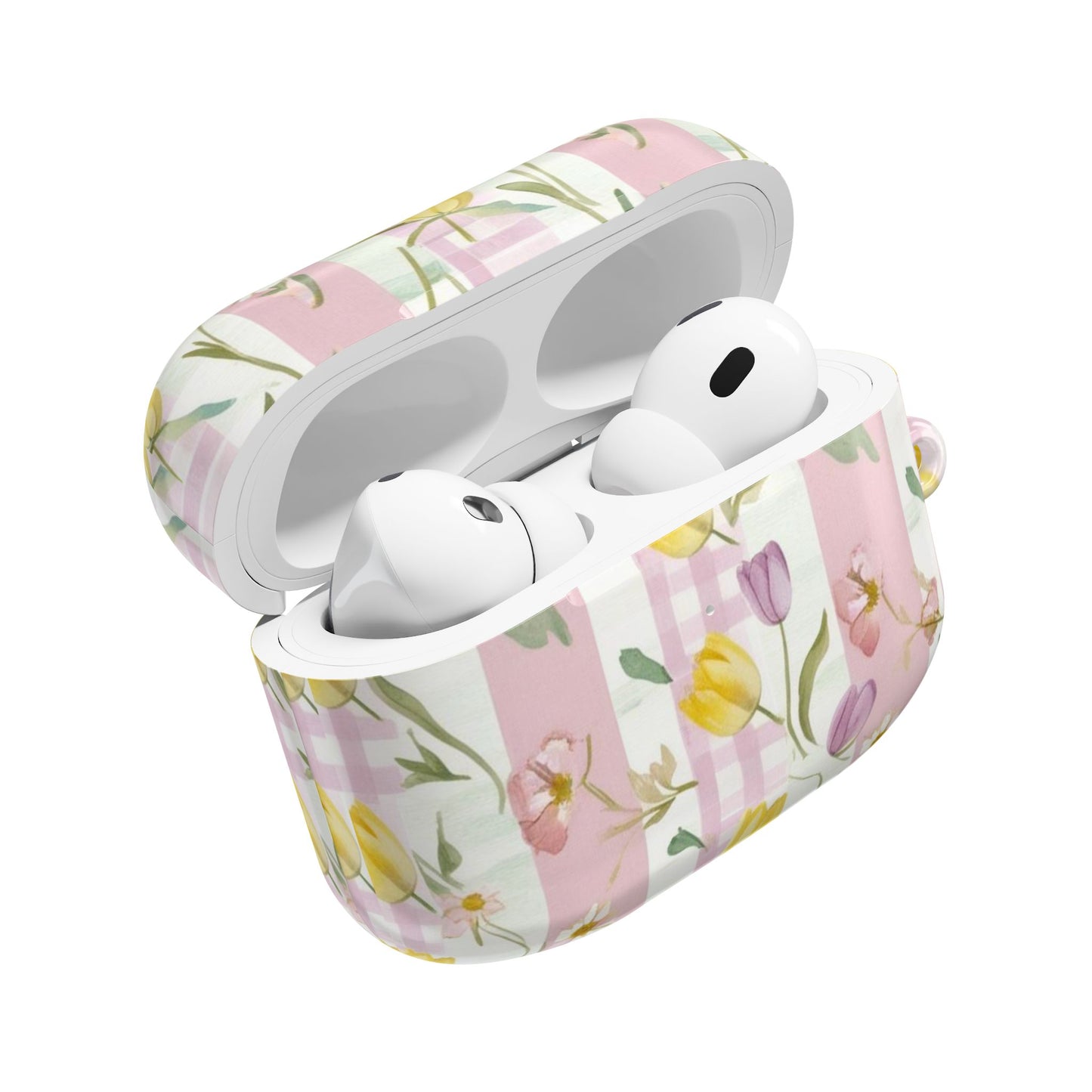 Floral AirPod Case with Pastel Flowers | Spring Vibe, Cute Gift, Stylish Accessory, Easter Present, Girls' Trendy Earbud Holder
