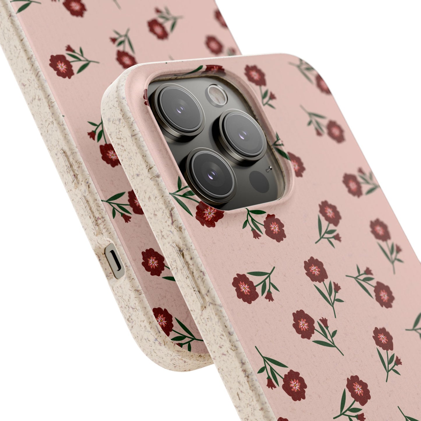 Crimson Bloom Eco-Friendly Phone Cases | Biodegradable | Sustainable
