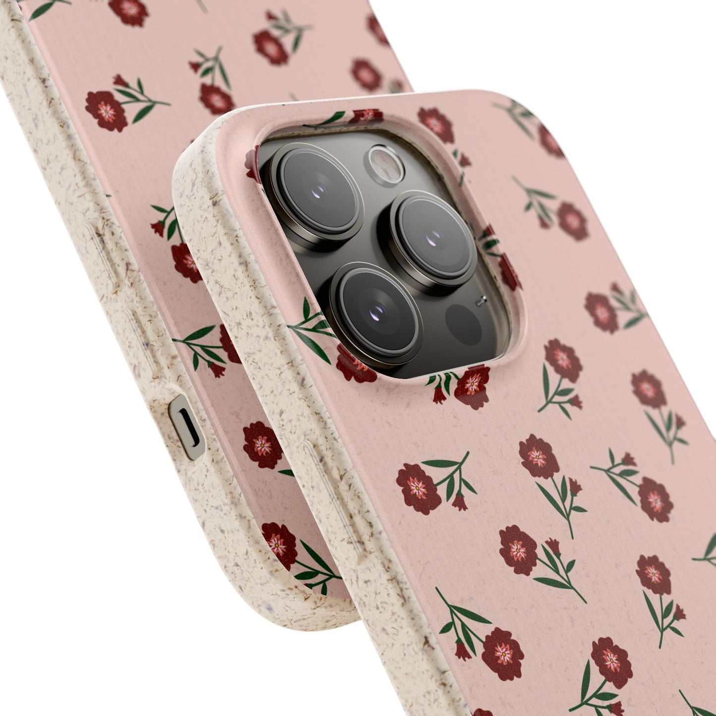 Crimson Bloom Eco-Friendly Phone Cases | Biodegradable | Sustainable