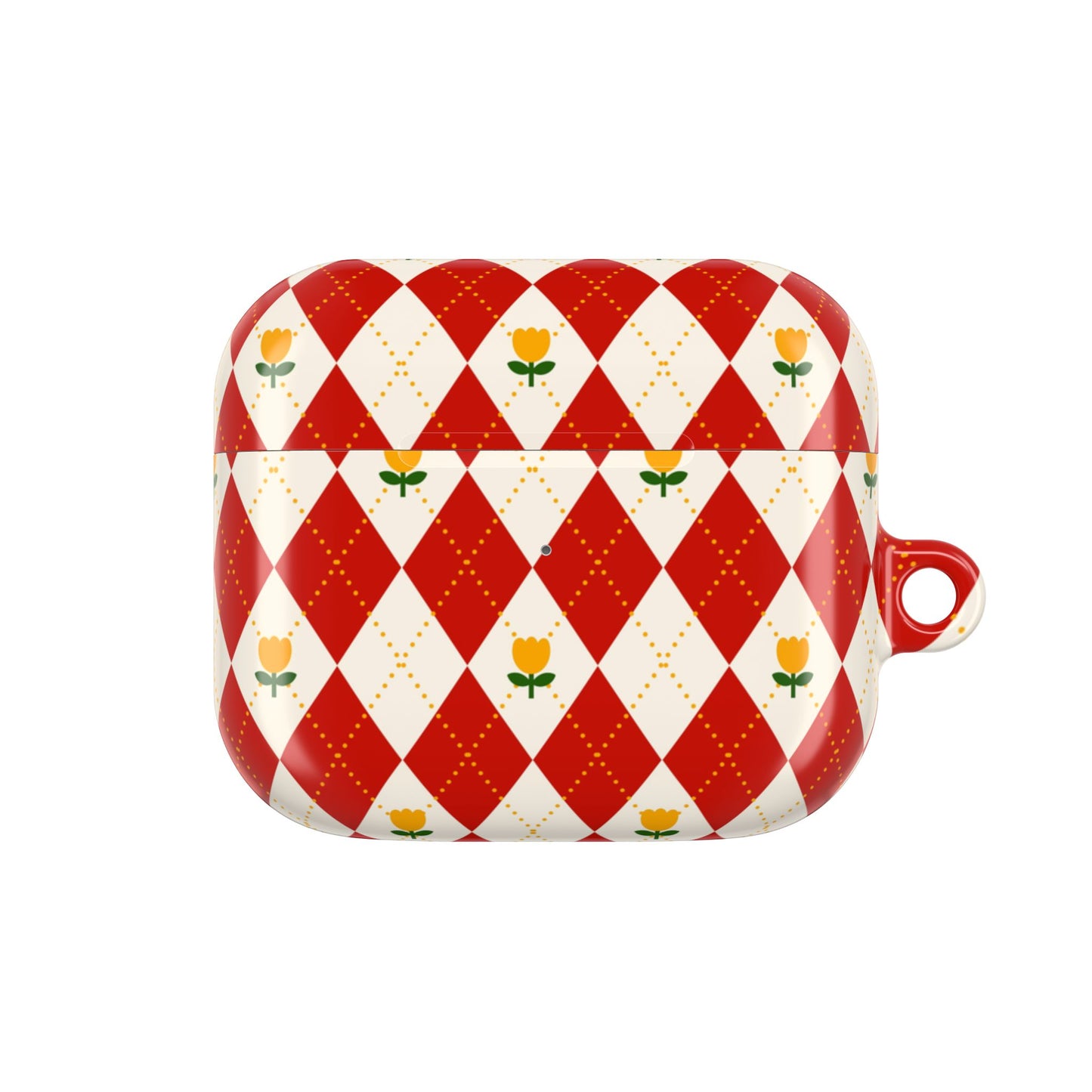 Floral Diamond Pattern AirPod Case