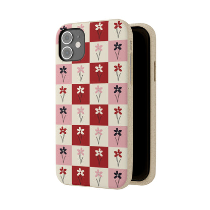 Pop Petal Plaid Eco-Friendly Phone Cases | Biodegradable | Sustainable