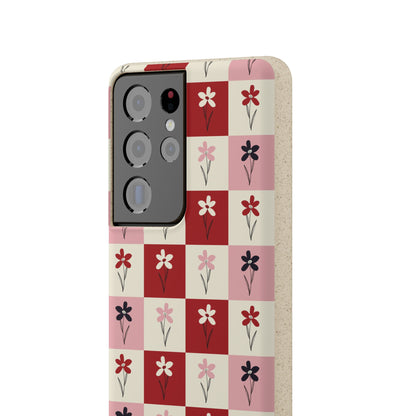 Pop Petal Plaid Eco-Friendly Phone Cases | Biodegradable | Sustainable