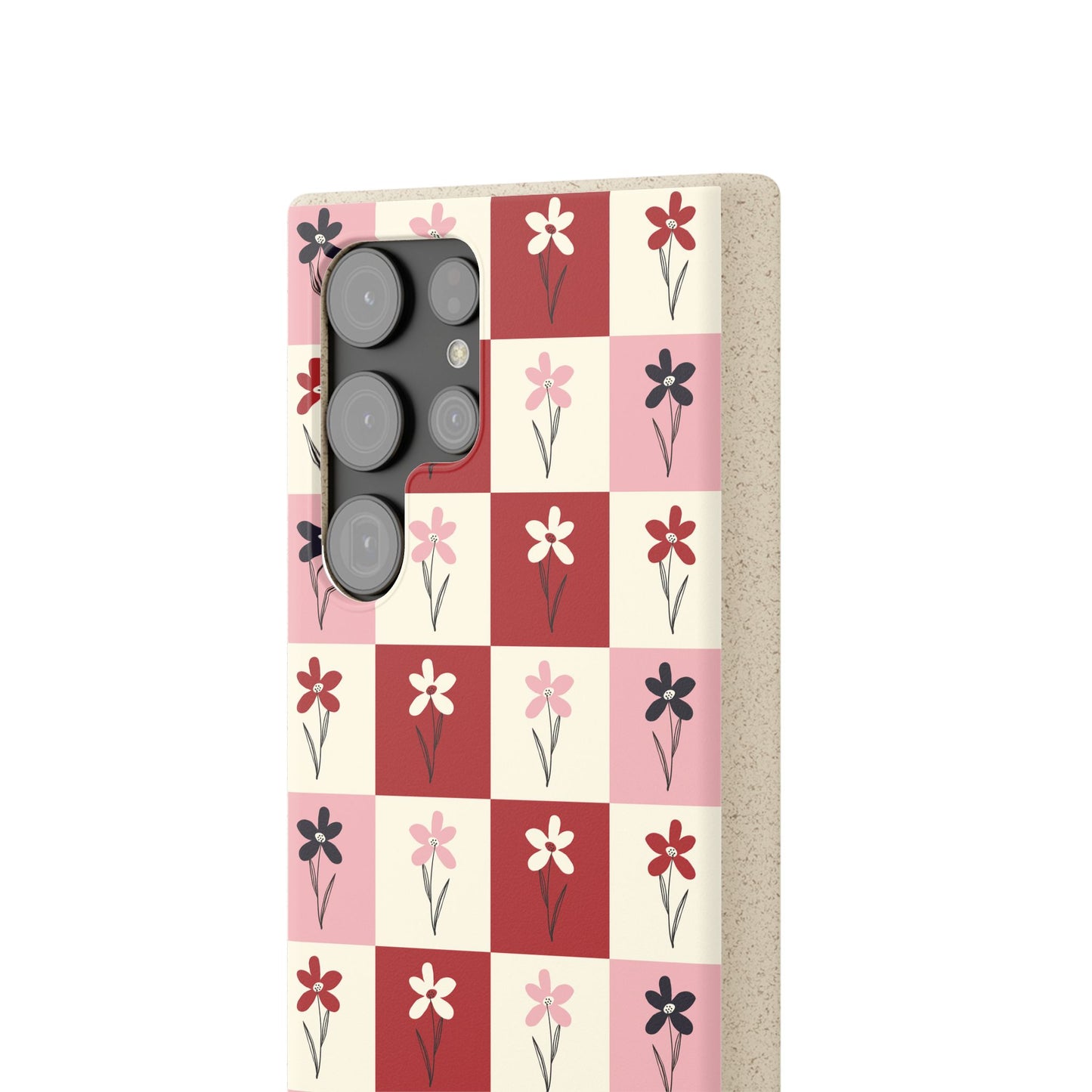 Pop Petal Plaid Eco-Friendly Phone Cases | Biodegradable | Sustainable