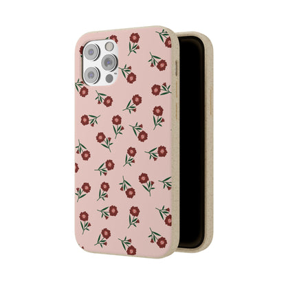 Crimson Bloom Eco-Friendly Phone Cases | Biodegradable | Sustainable