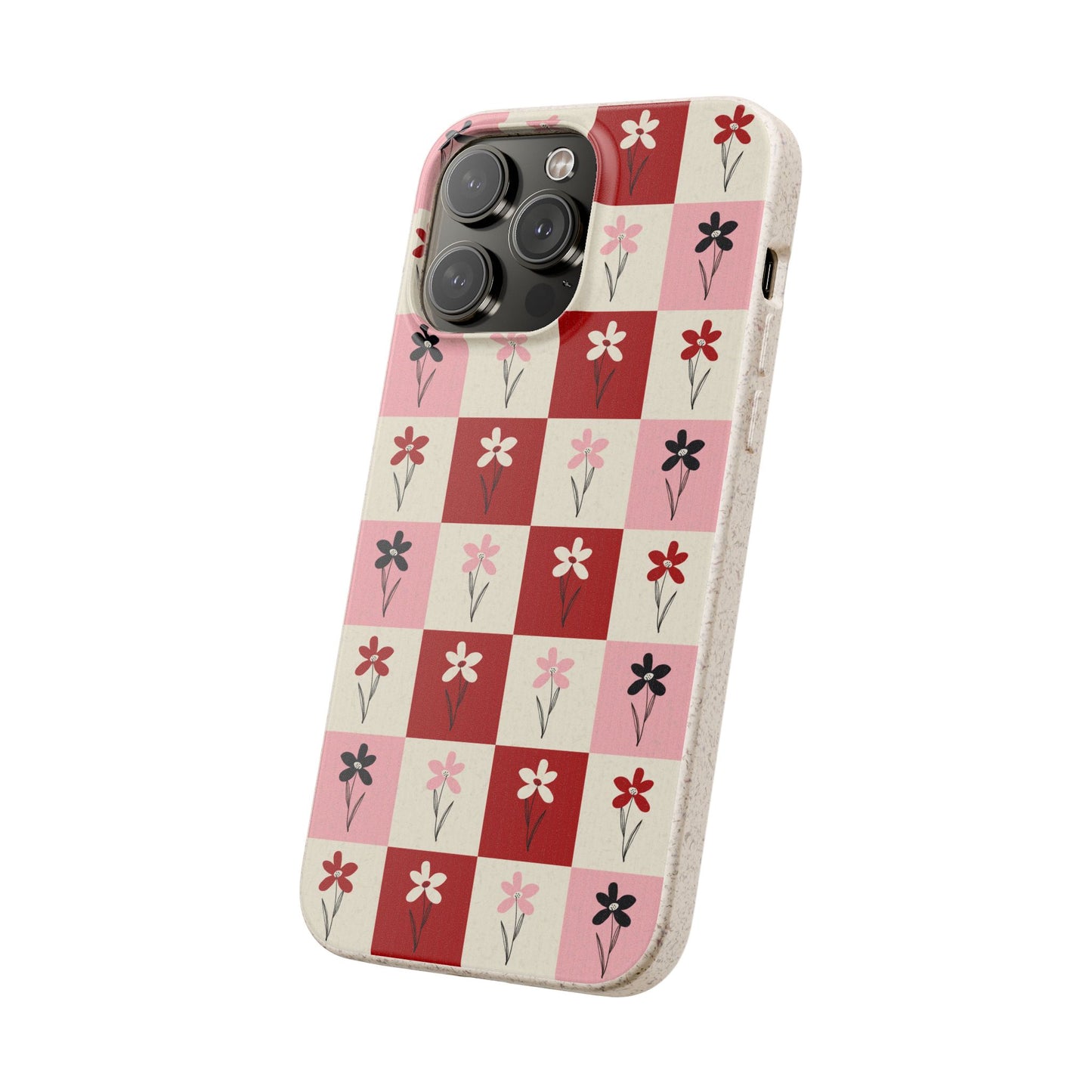 Pop Petal Plaid Eco-Friendly Phone Cases | Biodegradable | Sustainable