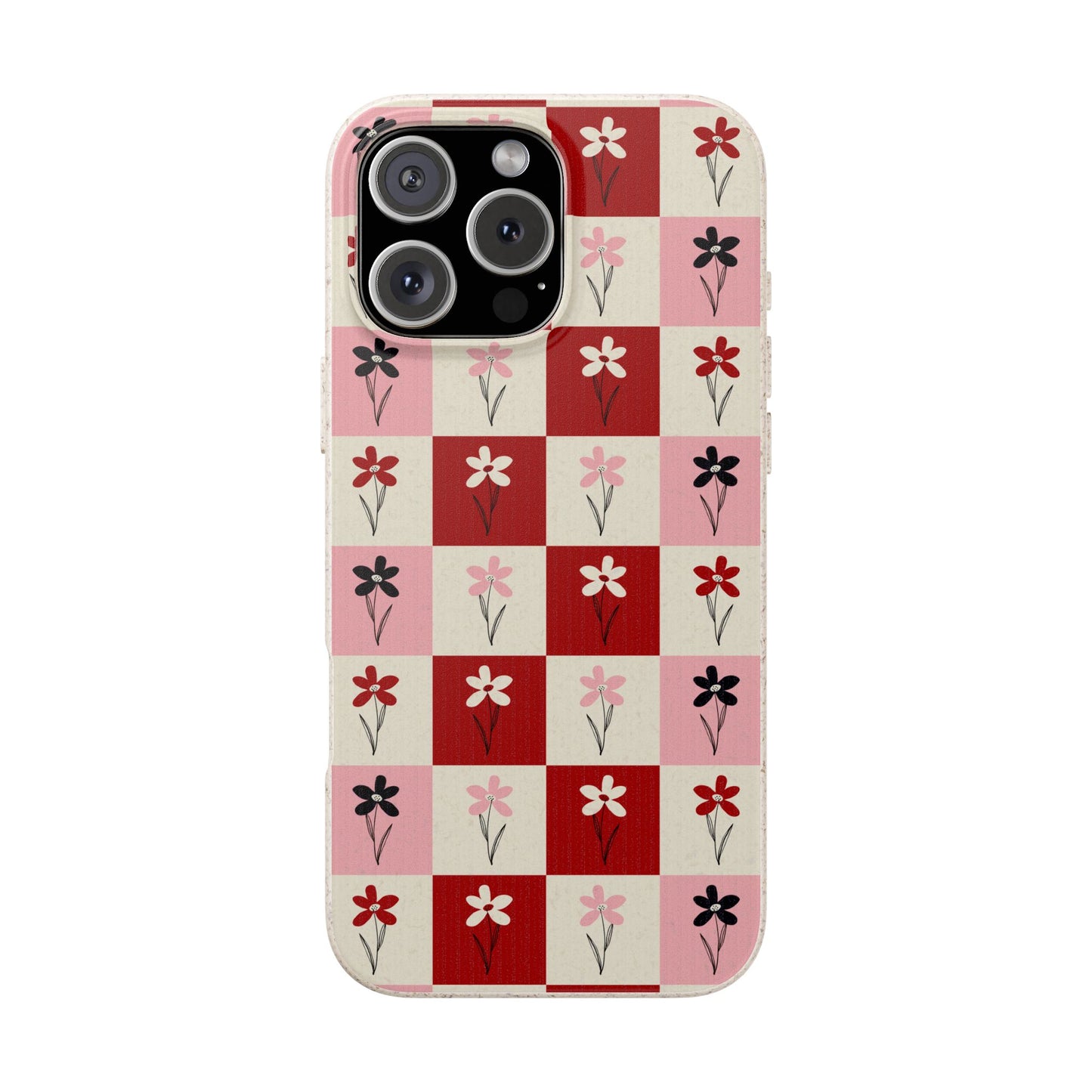 Pop Petal Plaid Eco-Friendly Phone Cases | Biodegradable | Sustainable