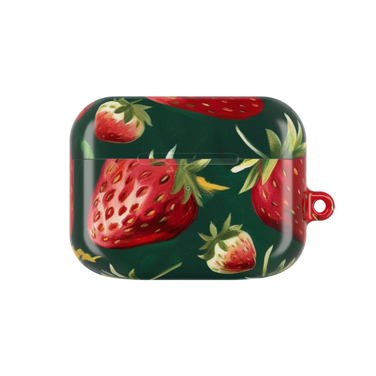 Strawberry AirPod Case - Cute Floral Accessory for Music Lovers