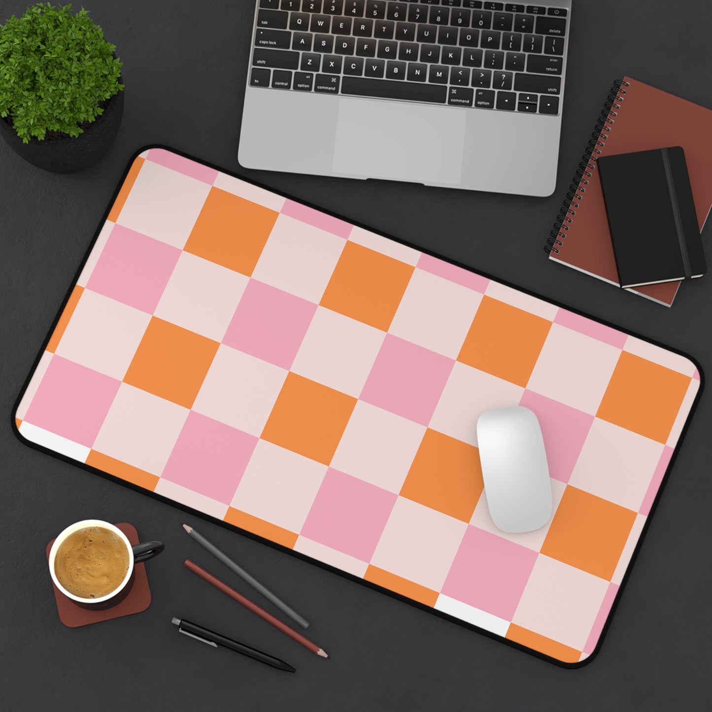 Colorful Checker Desk Mat