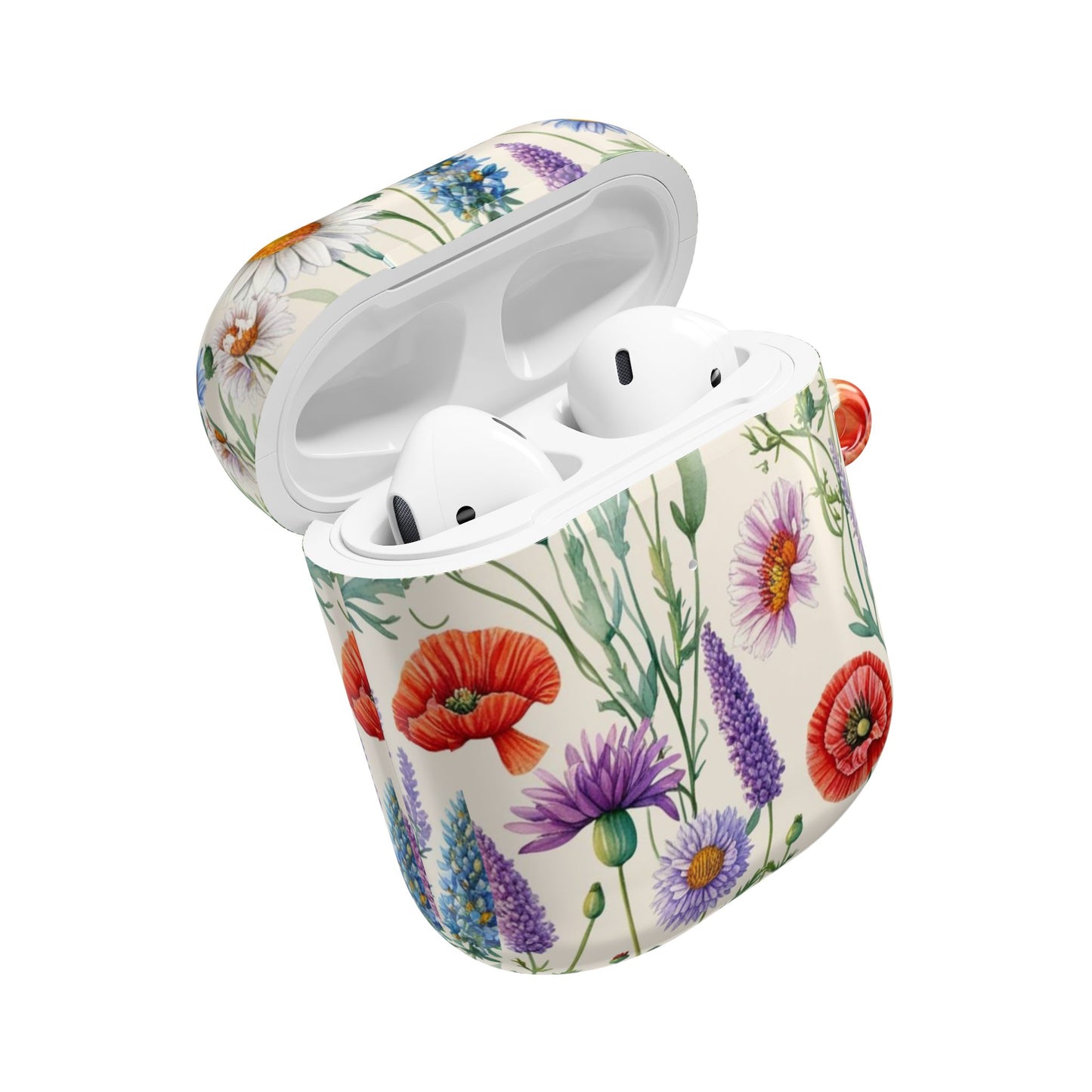 Floral AirPod Cases, Stylish Wireless Earbud Cover, Gift for Music Lovers, Trendy Tech Accessory, Nature-Inspired, Cute Case