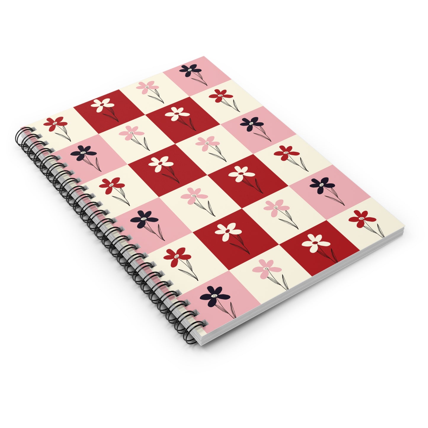 Pop Petal Plaid  Spiral Notebook | Ruled | Journal
