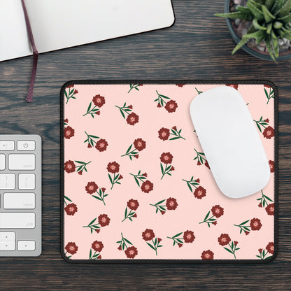 Crimson Bloom Mouse Pad