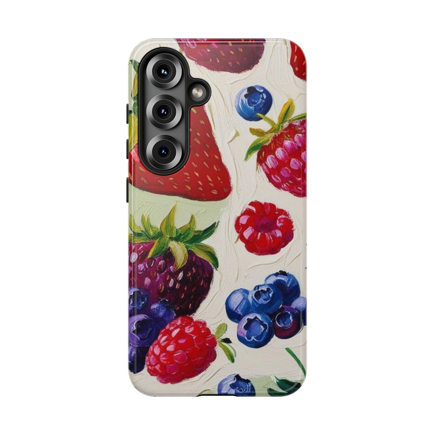 Berry Floral Phone Case - Tough Cases for Fruit Lovers