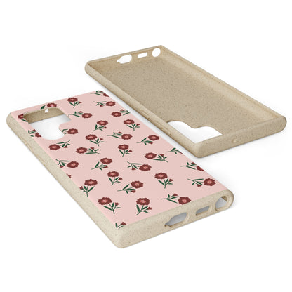 Crimson Bloom Eco-Friendly Phone Cases | Biodegradable | Sustainable