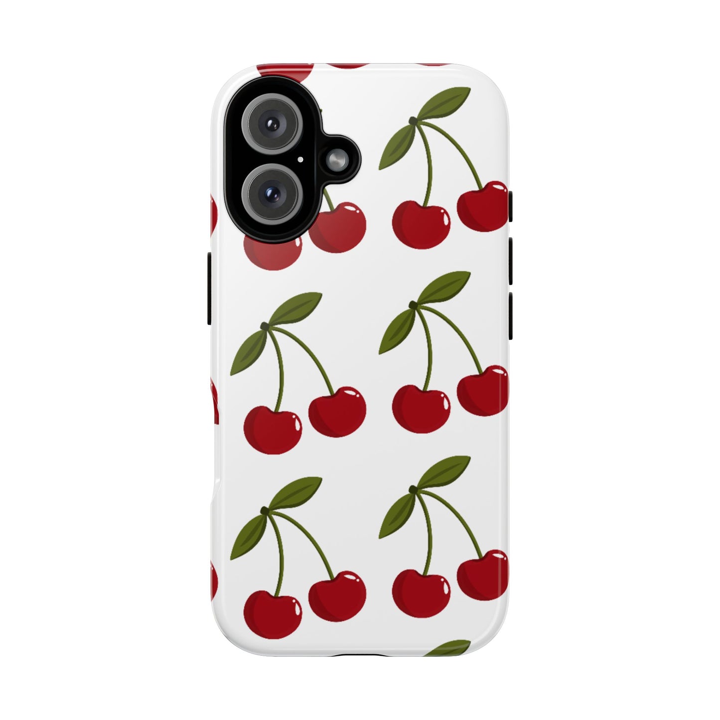 Cherry Pattern Phone Case - Tough Cases with Cute Cherry Design