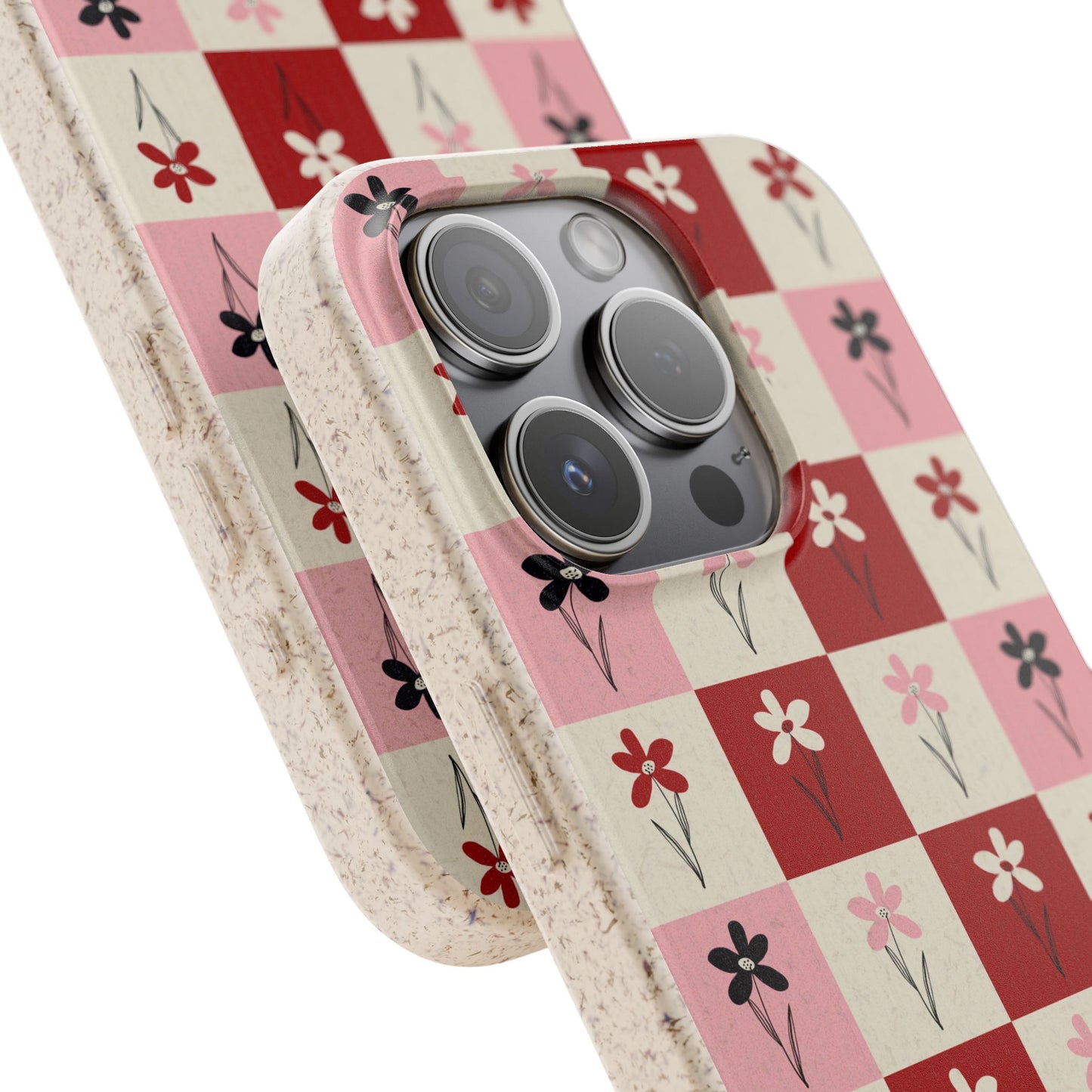 Pop Petal Plaid Eco-Friendly Phone Cases | Biodegradable | Sustainable