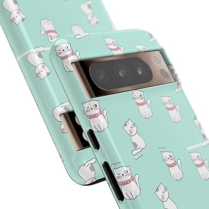 Cute Cat Pattern Phone Case for Cat Lovers