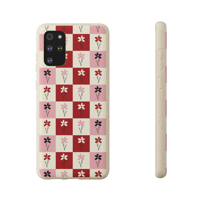 Pop Petal Plaid Eco-Friendly Phone Cases | Biodegradable | Sustainable