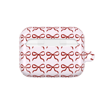 Cute Bow Pattern AirPod Case - Stylish & Protective Accessory