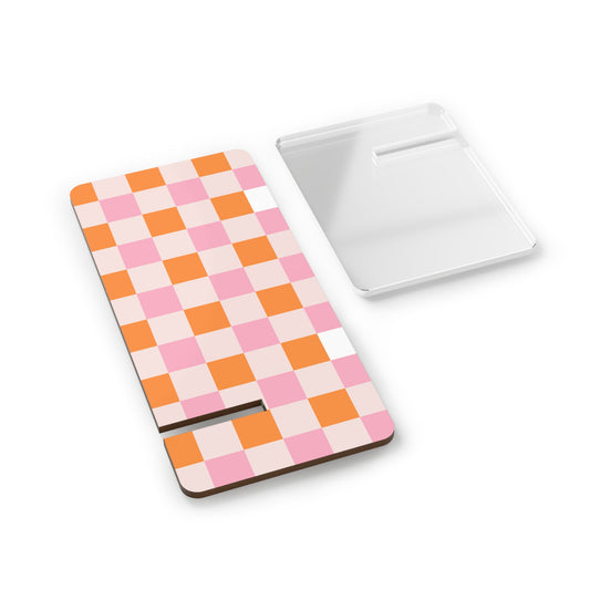 Colorful Checker Mobile Display Stand | Desk Organizer