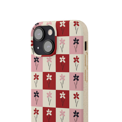 Pop Petal Plaid Eco-Friendly Phone Cases | Biodegradable | Sustainable