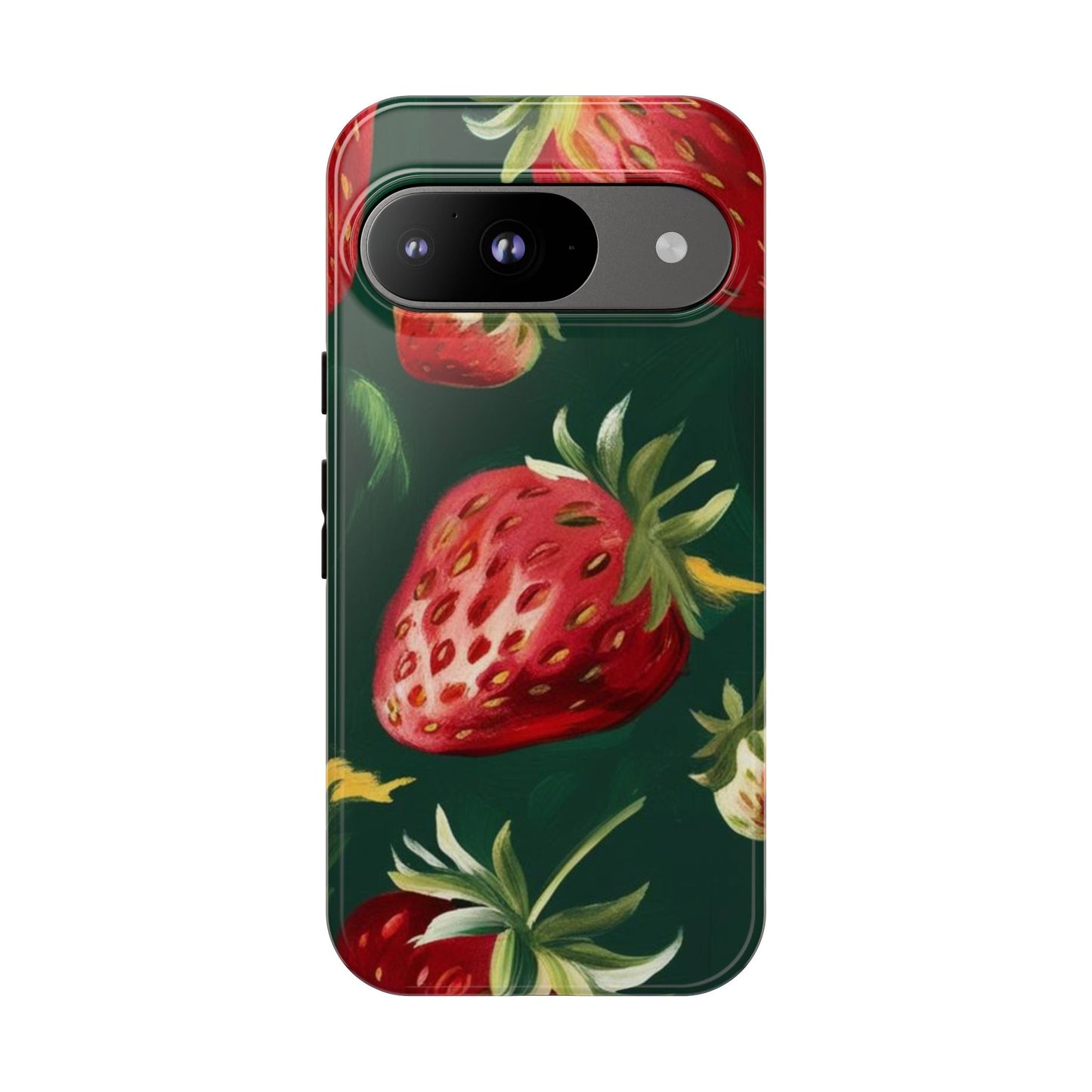 Strawberry Print Phone Case - Stylish Tough Cases for Nature Lovers