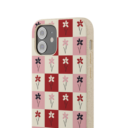 Pop Petal Plaid Eco-Friendly Phone Cases | Biodegradable | Sustainable